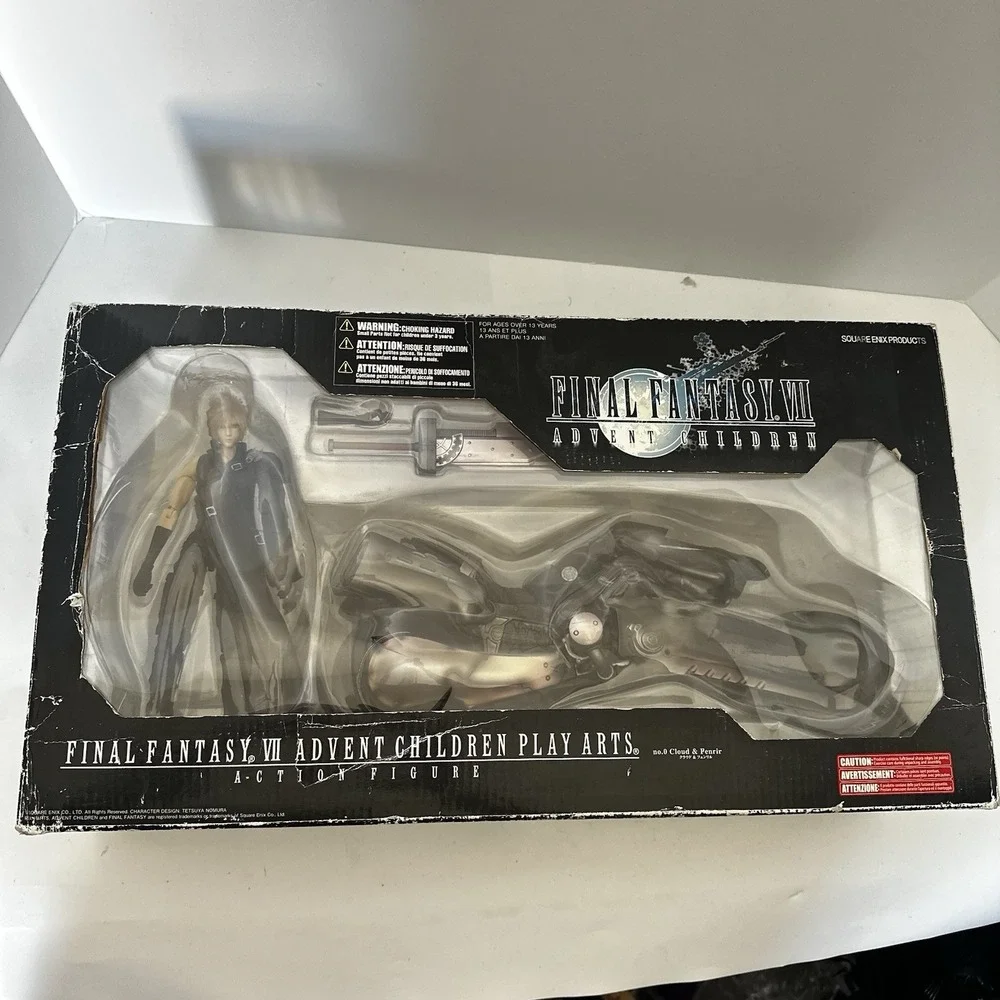 Final Fantasy VII Advent Children - Cloud & Fenrir Figure no.0 (Play Arts, 2005)